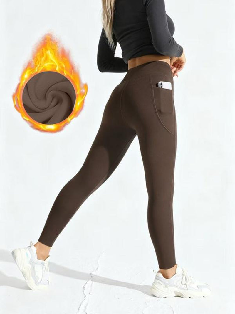 High Waist Thermal Lined Sports Leggings